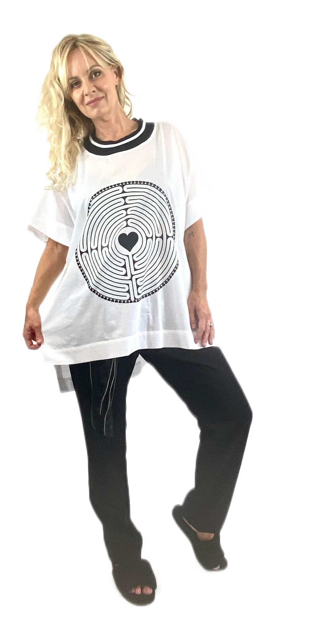 Labyrinth of Love - White Cotton Lawn
