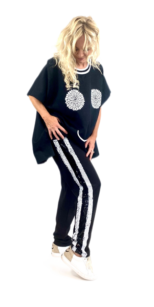 Dandelion Smile - Black Linen