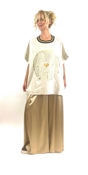 Labyrinth of Love- Natural Linen (Gold Foil Edition)