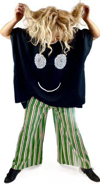 Dandelion Smile- Black Linen