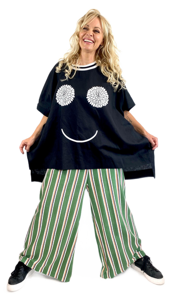 Dandelion Smile- Black Linen