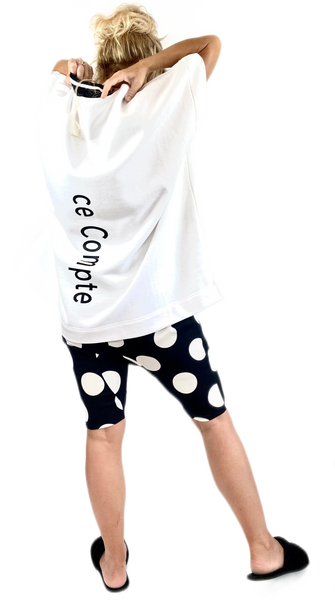 Make it Count - White Cotton Sweat-shirting