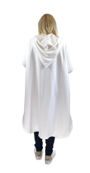The United Tunic- White Cotton Sweat-shirting
