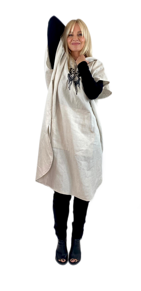 The United Tunic- Natural Linen