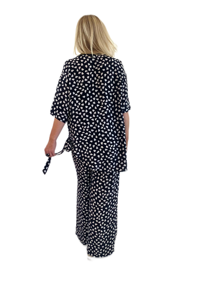 Taylah Top- Heart Print