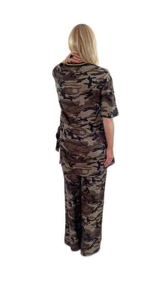 Taylah Top- Army Print