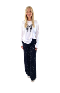 Izzy Pants- Ink Spot Print