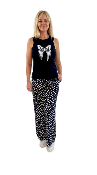 Izzy Pants- Heart Print