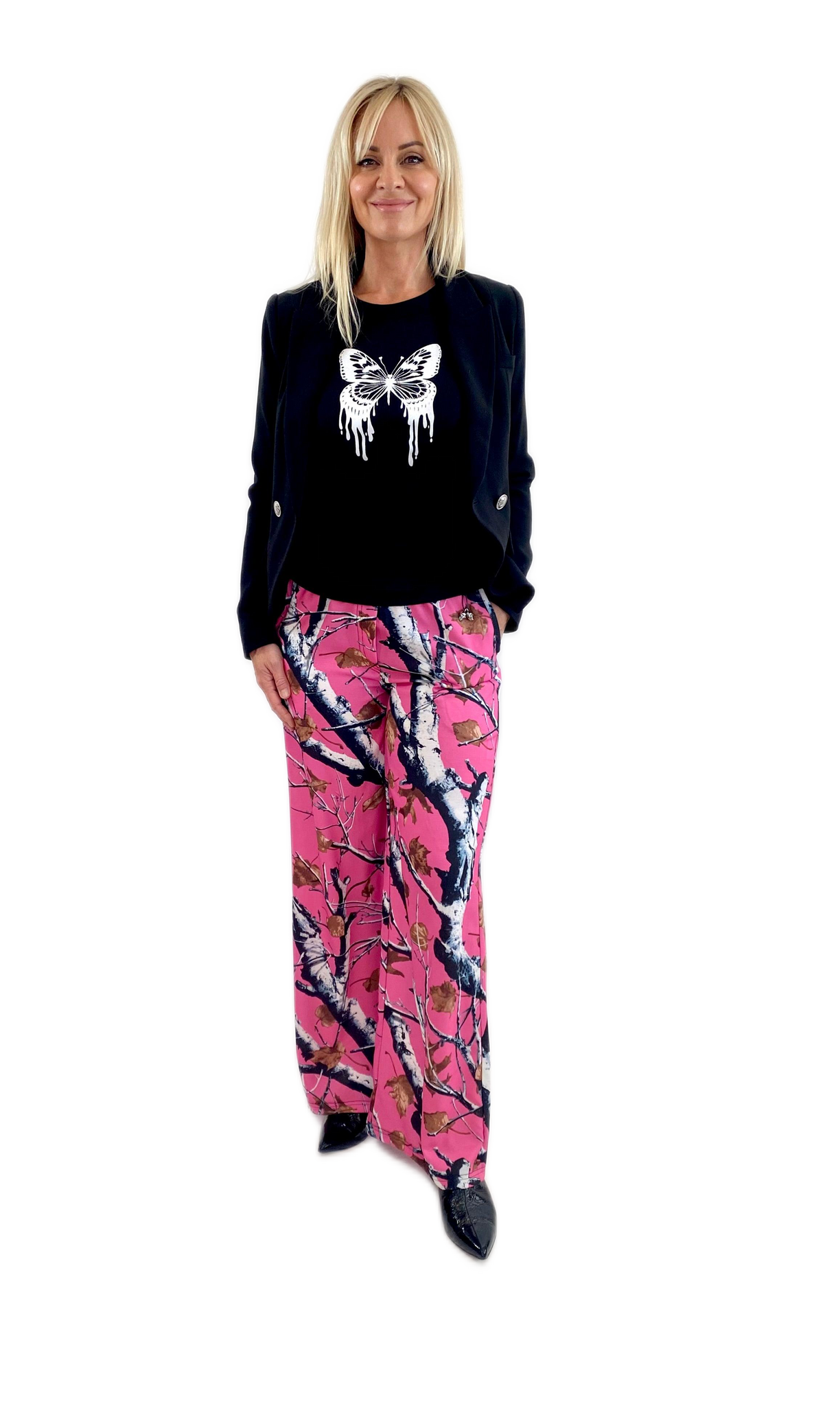 Izzy Pants- Pink Willow
