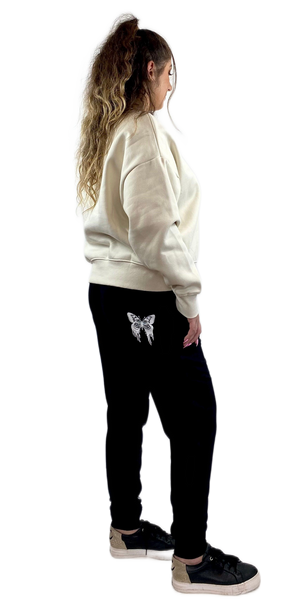 Poppy Sweatshirt with 'The Butterfly Effect' print