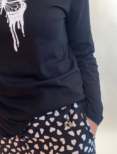 Izzy Pants- Heart Print