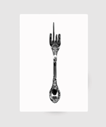 Get Forked Tea Towel